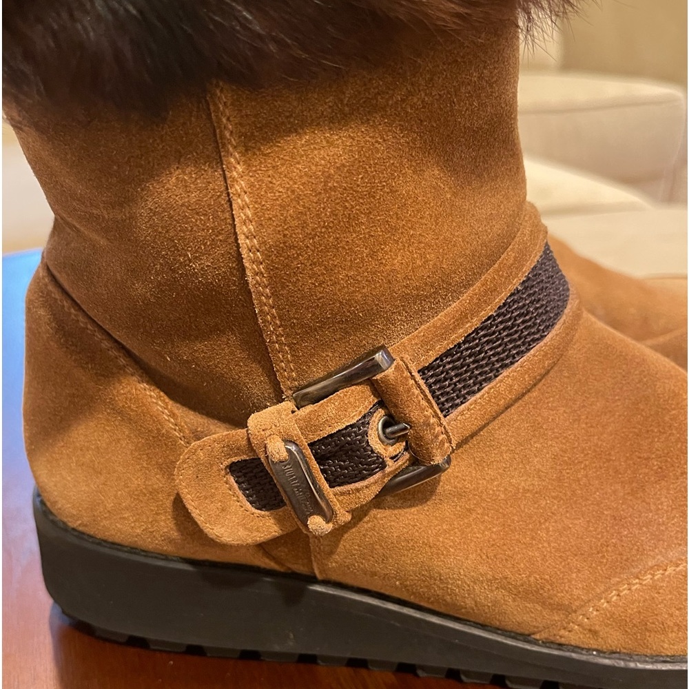 Stuart Weitzman Fur Boot 9 - Picture 5 of 16